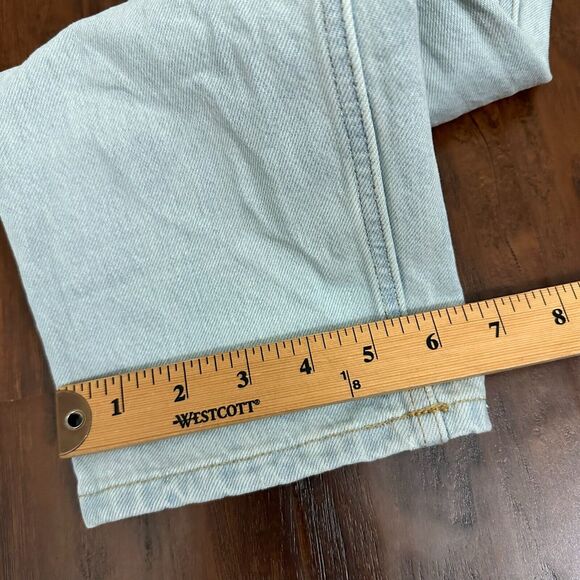 EVERLANE 90s Cheeky Jeans Light Blue Denim Cotton High Rise Cropped - Picture 14 of 14